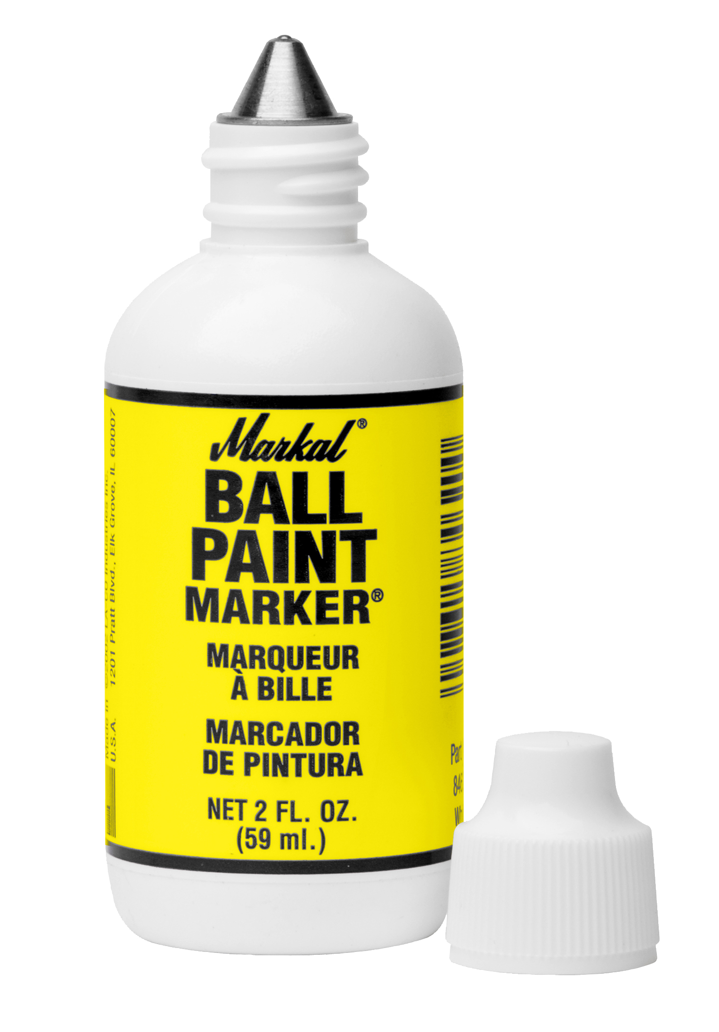 Marker, ball paint yellow carded